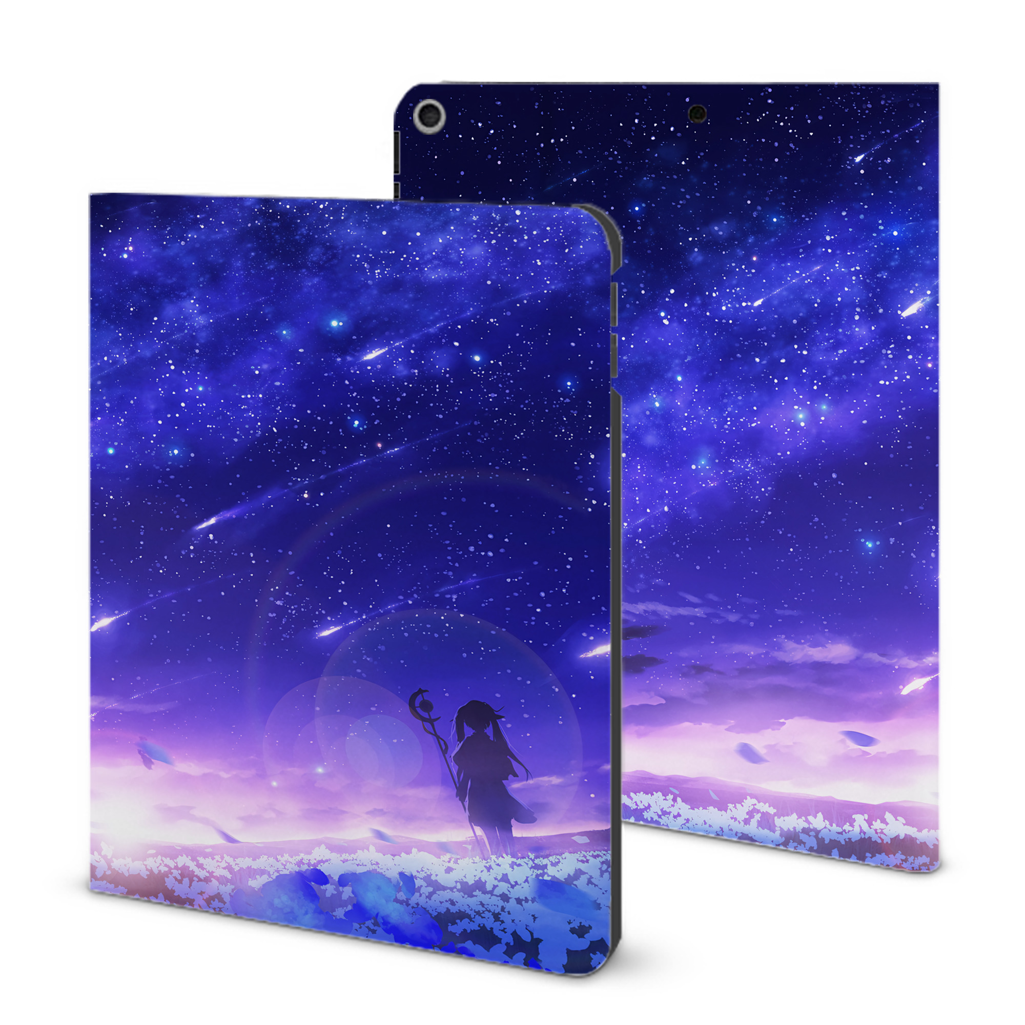 （画像用） 葬送のフリーレン Frieren IPad ケース ブック型 PUレザー TPU 耐衝撃 軽量 薄型 ペン収納なし 全面保護 IPad 各モデル対応